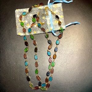 Vintage Multicolor Beaded Necklace